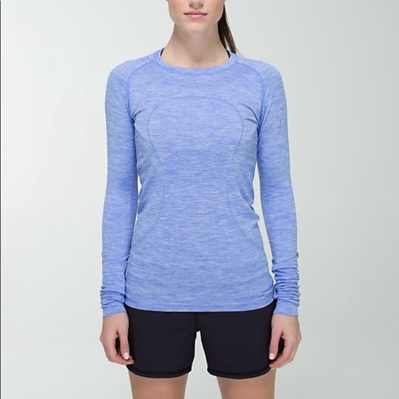 lululemon athletica Tops - LULULEMON Run Swiftly LongSleeve Heathered Lullaby